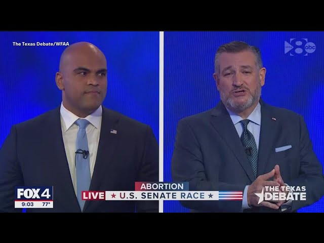 Ted Cruz, Collin Allred face off in only U.S. Senate debate