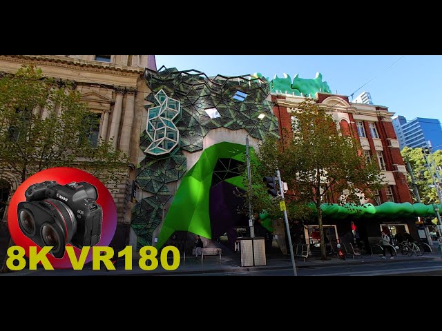 MELBOURNE WEIRD and WACKY ARCHITECTURE and buildings 8K 4K VR180 3D (Travel Videos ASMR Music)