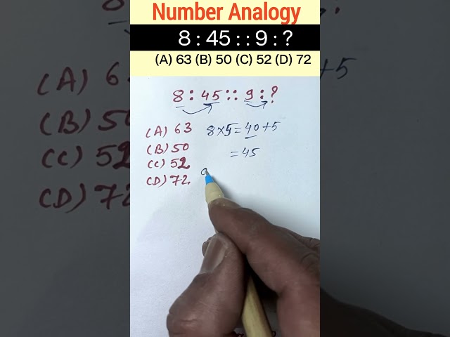 Number Analogy Reasoning Short Tricks | #reasoning short tricks #rrbntpc#rrb #ssccgl #sscgd #sscchsl