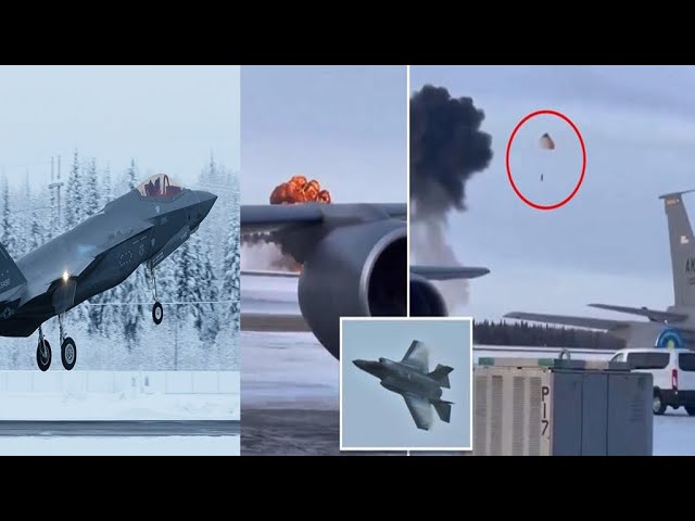 Fighter Jet Crash at Alaska Air Force Base Caught on Camera as Pilot Ejects at Last Minute