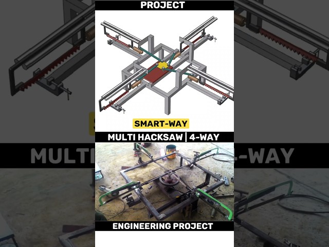 Smart-way Multi-Hacksaw | Engineering Project #engineering #industrial #project #hacksaw #mech