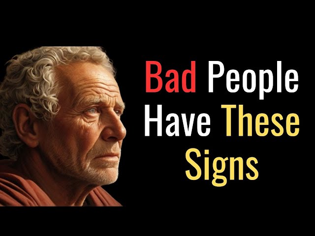 🔴 BEAWARE! 😒 5 EVIDENT Signs that there is a EVIL person next to you | STOIC PHILOSOPHY