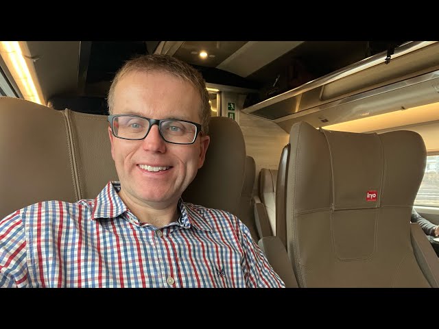 I TRAVEL AT 300 KPH BY TRAIN FROM MADRID TO ZARAGOZA - LESS THAN £30 IN FIRST CLASS, BARGAIN