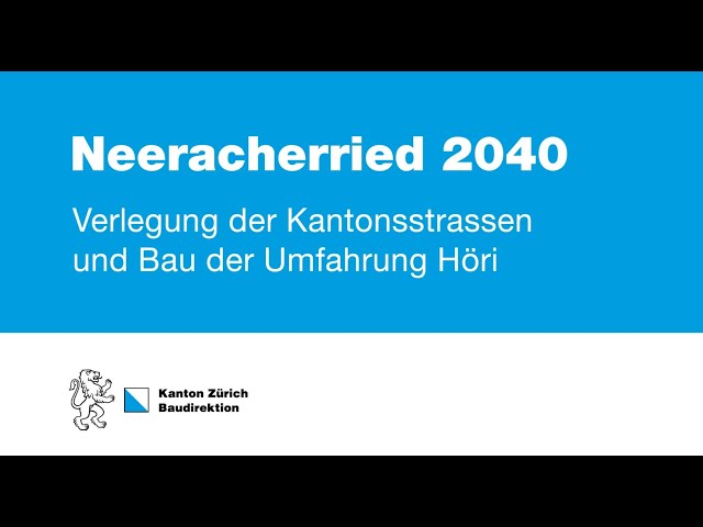 Was der Kanton Zürich mit den Strassen im Neeracherried plant