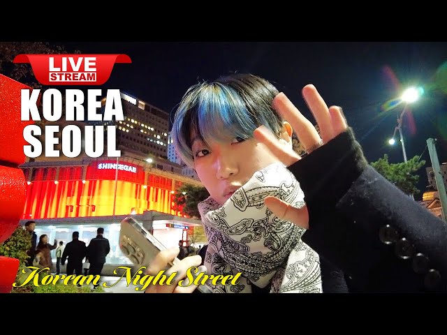 Live Seoul Korea 🇰🇷 2025 Happy New Year Festival Seoul Myeongdong Street Walking Tour ソウルライブ 서울라이브