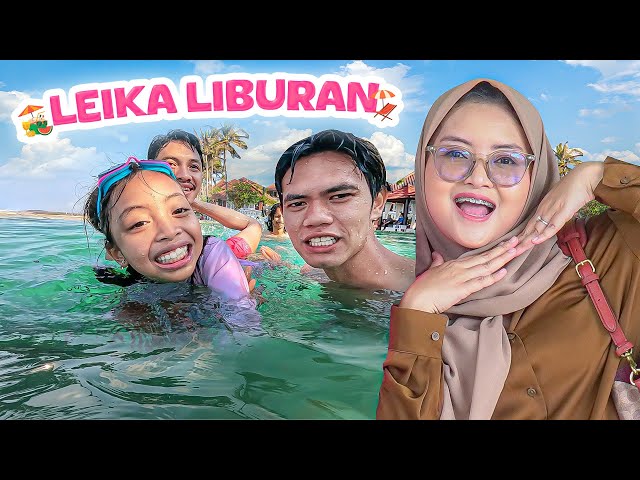 LEIKA & BUNDA STAYCATION DI HOTEL DEKAT PANTAI 😍 BUNDA AJARIN LEXIE BERENANG