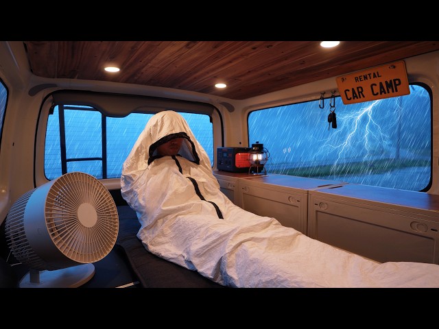 [Heavy Rain] Capsule hotel car camping, now more comfortable than home. EENOUR D35.