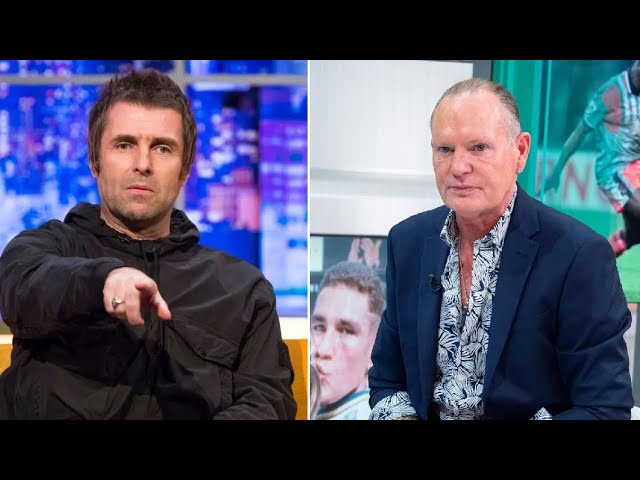 The fight between Liam Gallagher and Paul Gascoigne