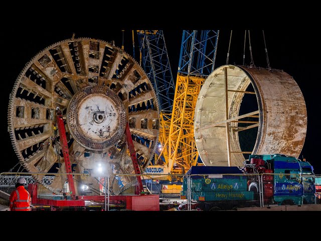 TBM Dorothy's cutterhead completes impressive journey back to start second dig in Warwickshire