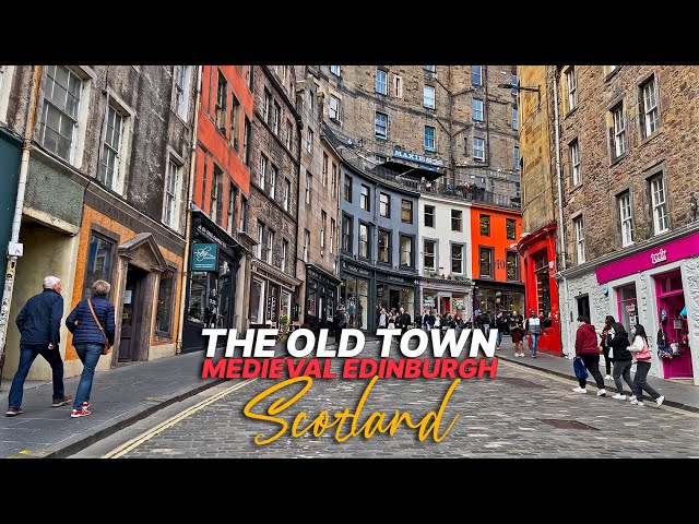 Scotland Walk: Medieval Edinburgh Old Town (Royal Mile, Castlehill, Victoria Street, High St)🏴󠁧󠁢󠁳󠁣󠁴󠁿