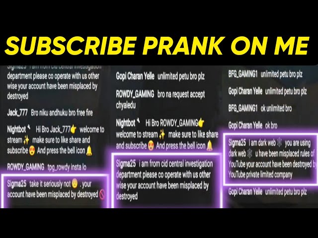 Subscriber prank on me 🤣 Full fun and entertainment II Watch till end 🔚#prank #fsg #freefire