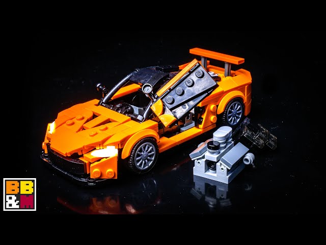 How I Recreated Mclaren P1 in LEGO | Retractable Spoiler, Butterfly Doors, Removable Engine