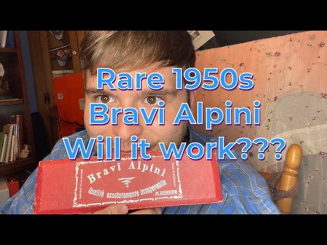 What is the 1317/120 Bravi Alpini harmonica? 70+ years old unboxing/ comparison to 57/120 Hohner.