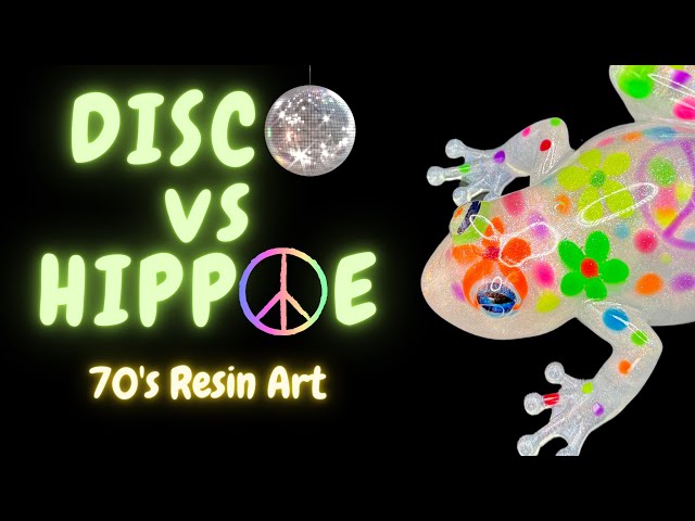 RESIN ART Showdown, DISCO vs HIPPIE #resin #resinart #epoxy #beebeecrafts  @LETSRESIN @intoresin