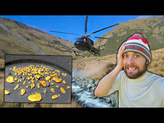 Taking A Helicopter To Find GOLD In The New Zealand Mountains!