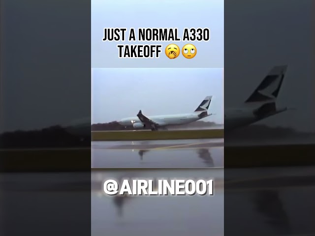 Just A Normal A330 Takeoff 💀 #aviation #avgeek #airbus #a330