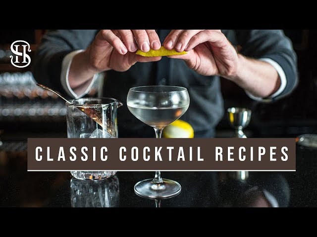 Classic Cocktails For New Year's Eve | Martini, Rob Roy, Highball | NYE Cocktail Recipes