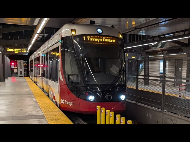 Otrain line 1 at night