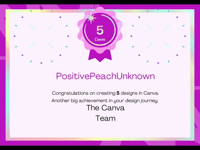 AWARD FOR USING CANVA WHAOOO