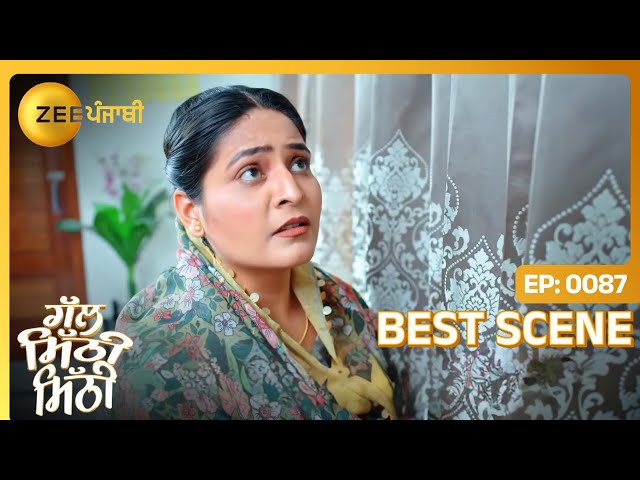 कि Saroj वेख लेउगि दीवार ते टंगी photo नु? | Gal Mithi Mithi | Best Scene - Ep. 87 | Zee Punjabi