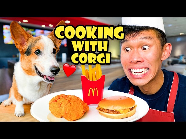 COOKING with CORGI: I Made McDonald's Dog-FRIENDLY