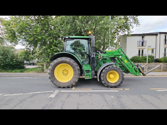 Vintage tractors show in  Barrowford Lancashire in England