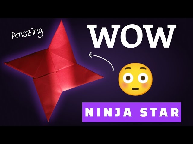 WOW 😲 How to Make a Paper Ninja Star | Easy Origami Shuriken | Won Craft