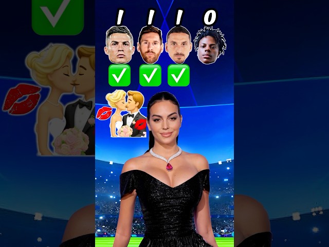 Ronaldo vs Messi vs Zlatan vs IShowSpeed - Georgina Asks 😎⚽