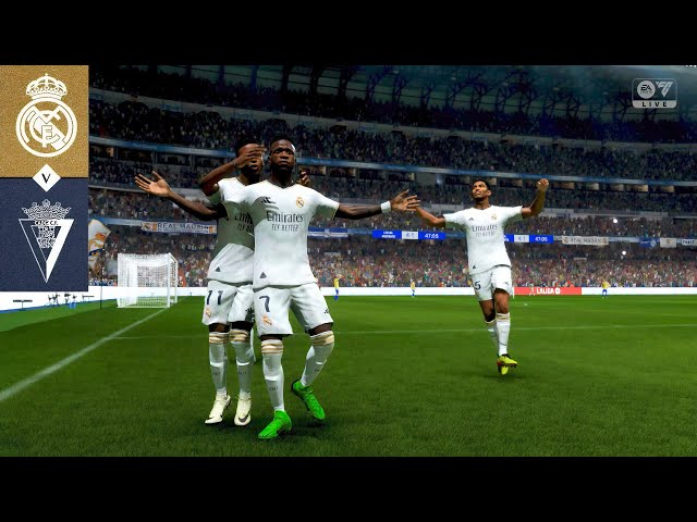 FC 24_ Real Madrid vs. Cádiz CF - Spanish La Liga 23/24 Full Match - PS5™ [4K60]