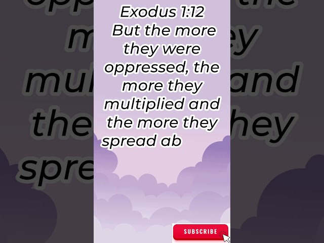 "The More They Were Oppressed, the More They Multiplied" Exodus 1:12#shorts #youtube #jesus #ytshort