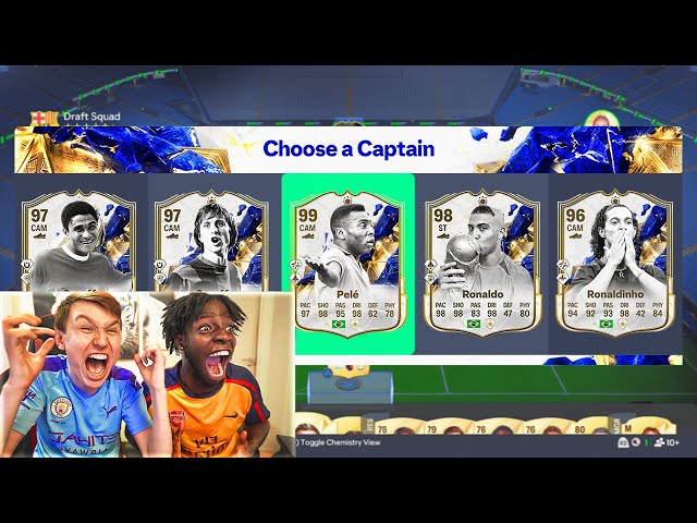 125 RATED *NEW* TOTY ICONS FUT DRAFT vs SV2!!