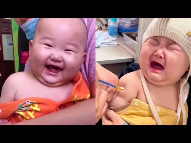 Baby inject baby cry. Cute baby moments. Baby shots. Baby mix.