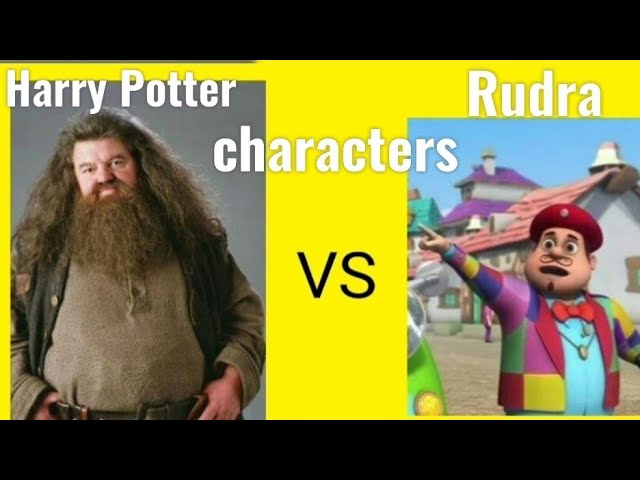 Harry Potter characters vs Rudra cartoon characters //similar characters🤔#harrypotter  #rudracartoon