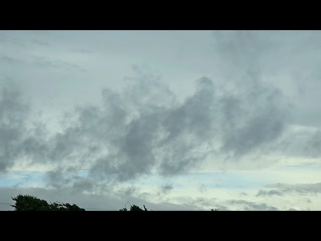 Low, Dark Clouds Moving Quickly Across The Pacific Northwest Sky