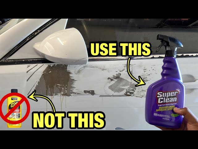 STOP USING GOOGONE FOR GLUE REMOVAL! USE SUPERCLEAN INSTEAD | HOW TO REMOVE ADHESIVE WITH SUPERCLEAN