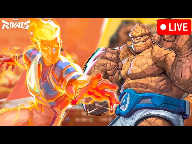 🔴Human Torch and The Thing GAMEPLAY + ABILITIES Marvel Rivals: Season 1.5 Update! | New Update