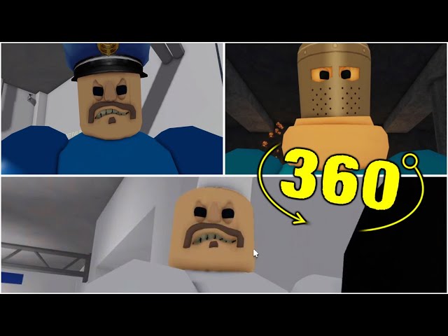 BARRY'S PRISON RUN! (SCARY OBBY) All JUMPSCARES 360