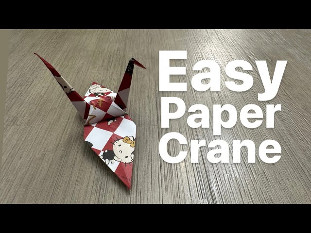 How To Make a Paper Crane - Origami Crane Step by Step - Easy Tutorial