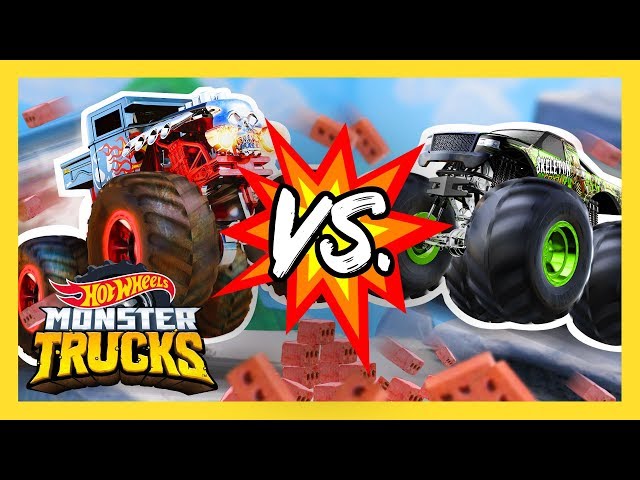 MONSTER TRUCK TEAMS BATTLE IT OUT! | Monster Trucks | @HotWheels