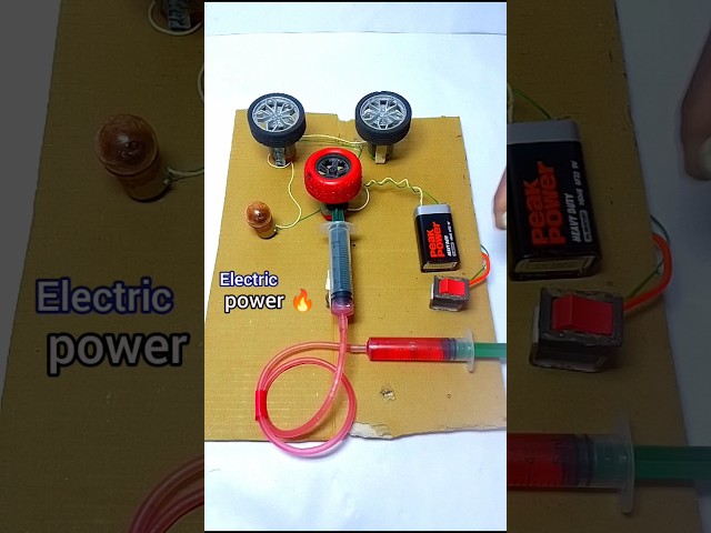 Electric power science project DC motor #shortvideo #science #viralvideo #automobile