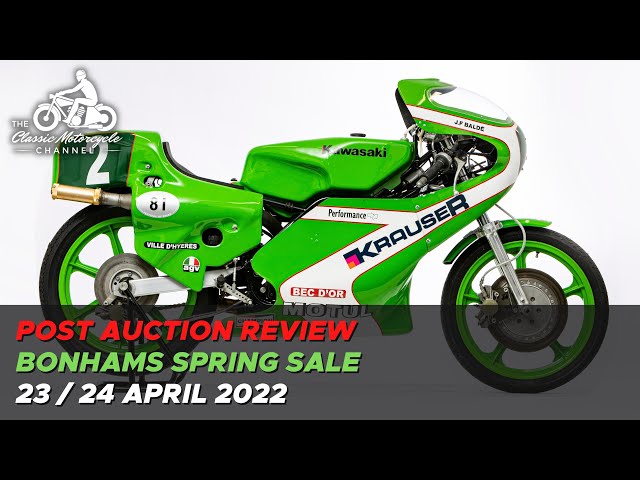 Bonhams Spring Sale POST AUCTION REVIEW (motorcycles) - 23 / 24 April 2022