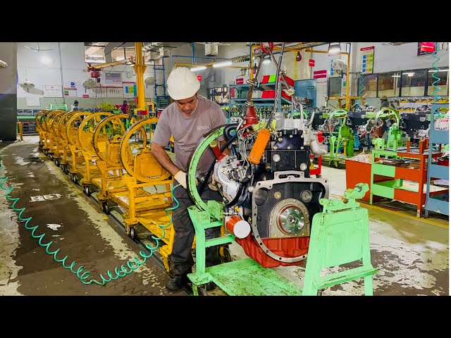 Incredible Assembling Process of Tractor Engine in Massey Factory | Skills Panda 2.0