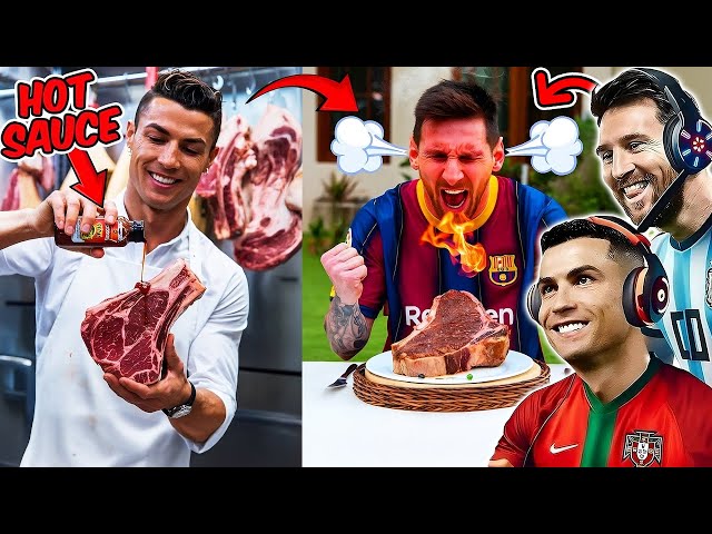 Ronaldo and Messi REACT to FUNNY CLIPS! 😂