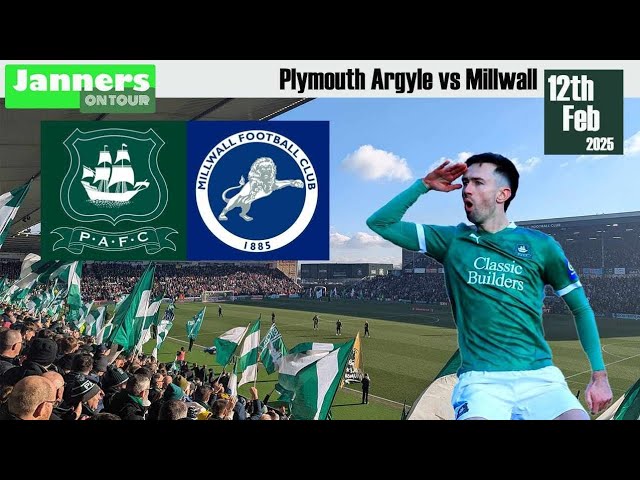 Plymouth Argyle 5-1 Millwall (12/02/25) Match Day Vlog. Five star Greens go marching on!