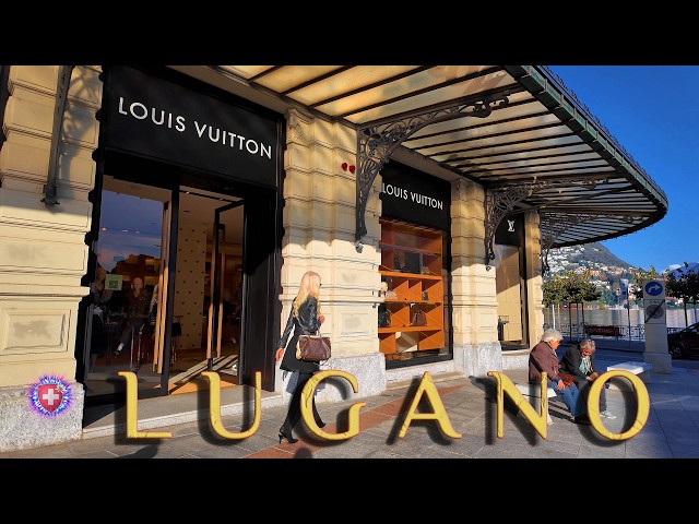 LUGANO SWITZERLAND ✨ City Center Via NASSA & Lake 4K Shopping therapy Walking tour