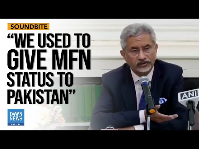 Indian FM Jaishankar Says ‘No Talks’ Held On Trade With Pakistan | Dawn News English