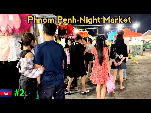 Phnom Penh Night Market Shopping | Dinner in Pakistani 🇵🇰 Restaurant | Cambodia Vlogs 2024