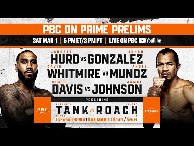 Tank vs. Roach FIGHT NIGHT PRELIMS | #TankRoach