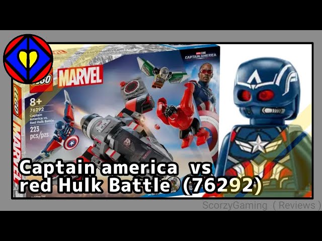 lego Marvel review: Captain America vs. Red Hulk Battle