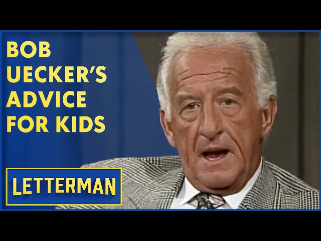 Bob Uecker's Advice For Kids | David Letterman